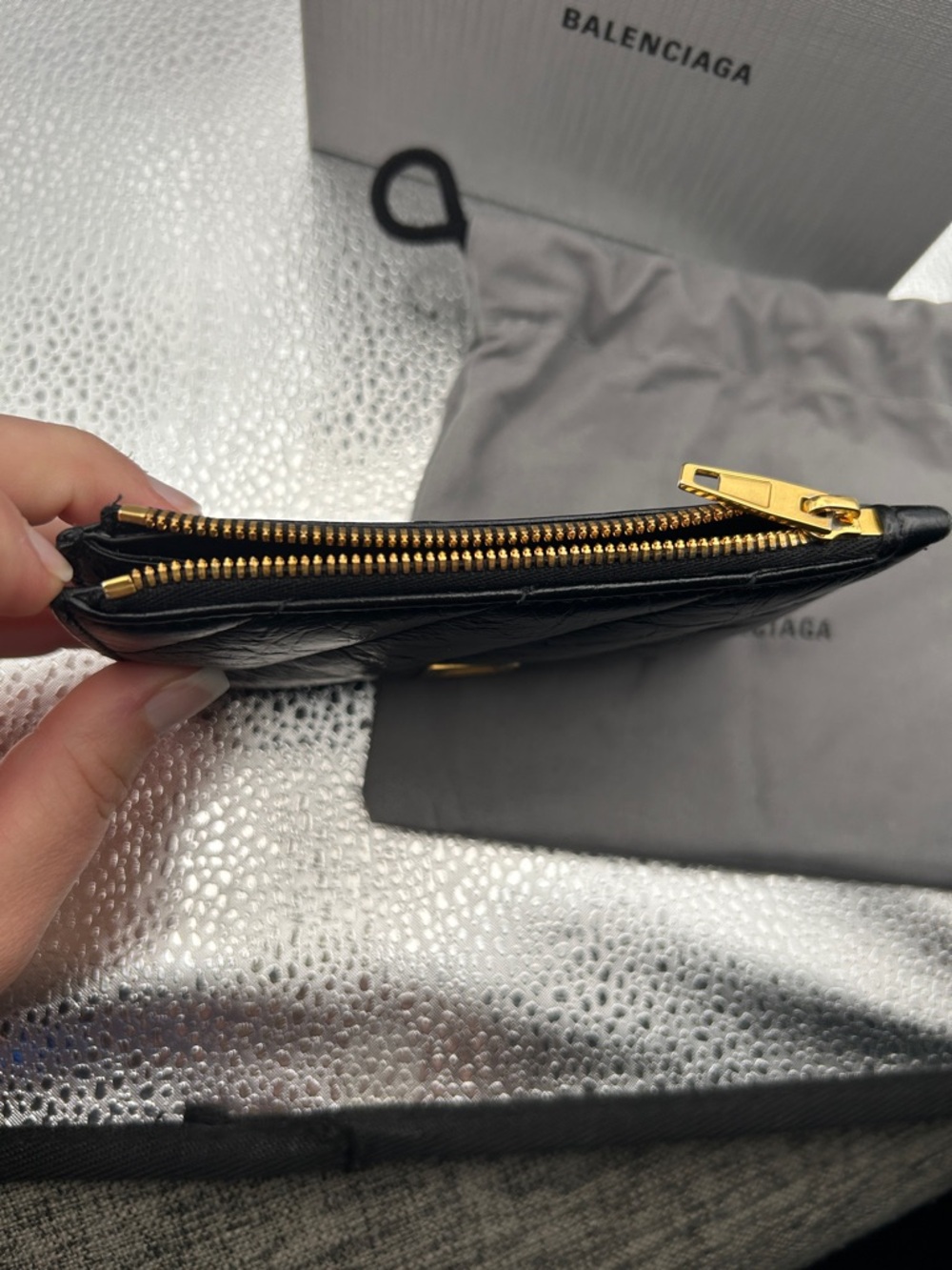 Balenciaga Crush Long Coin And Card Holder Quilted - Picture 3 of 10